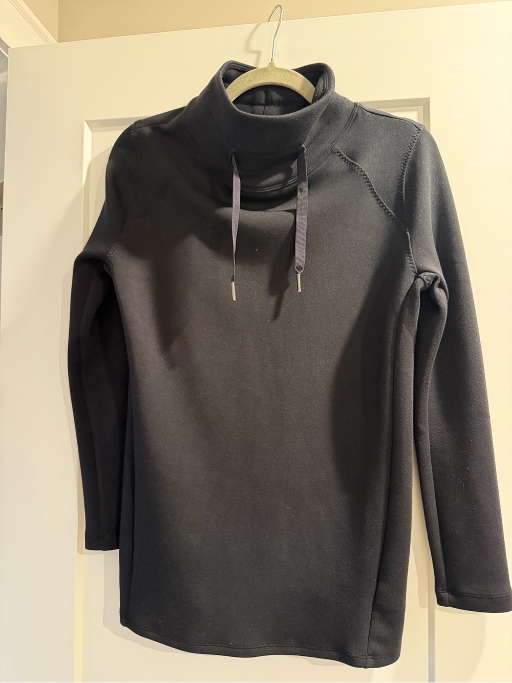 SPANX Men's Black Turtleneck Funnel Pullover